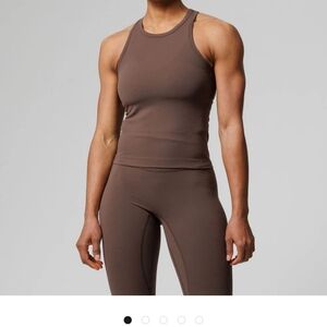 New with Tags Three Nails 3 Nails Women's Nova Tank Chocolate Brown Workout Top